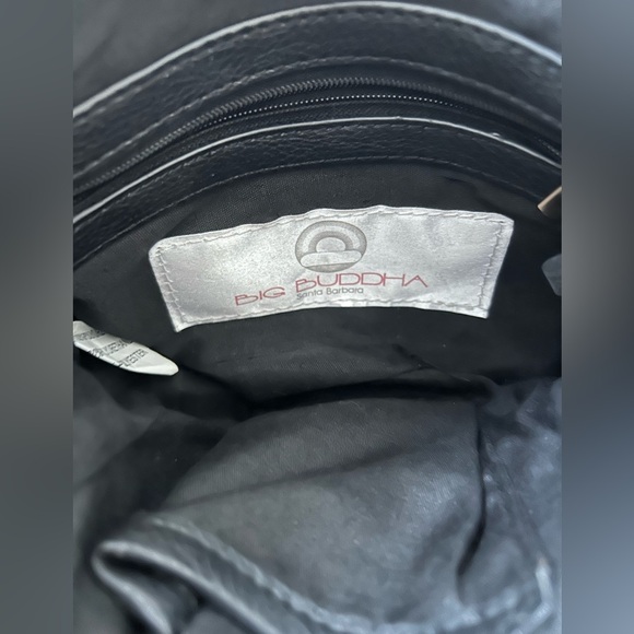 5/$25 Big Buddha Black Woven Crossbody Mini Bag NWOT - Picture 4 of 7